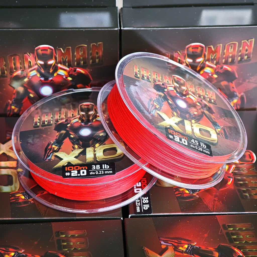 Dây câu cá, dây PE câu lure IRON MAN X10 100m, 150m dây ít phai màu