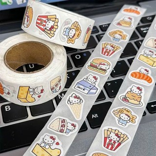 Cuộn 500 Sticker Shin, Hello Kitty Mini Trang Trí Dính Sách Vỏ, Ốp, Bàn Học