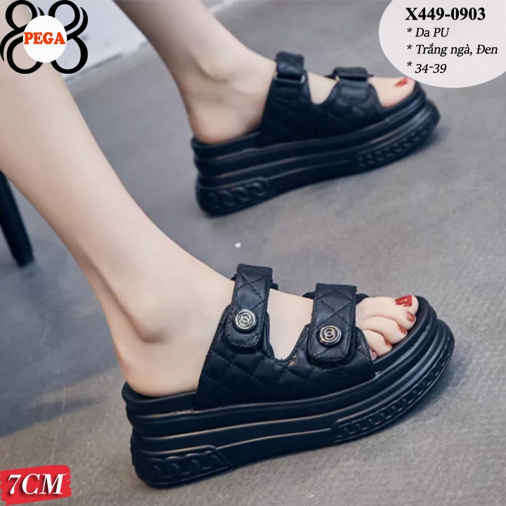 Dép Nữ Siêu Xinh Quai Dán Đế Cao 7CM X449-0903