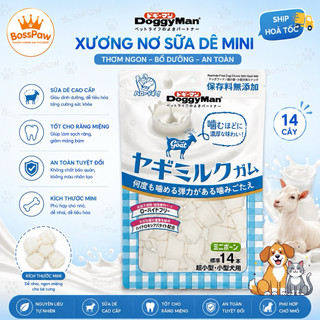 Xương nơ sữa dê mini 14 cây - Doggyman