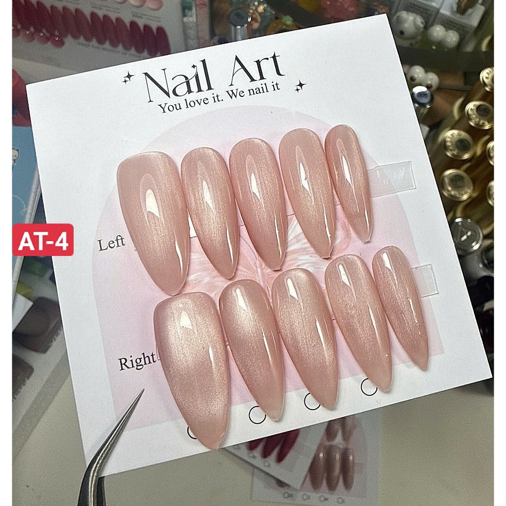 Nali Box- Móng Giả Handmade Mắt Mèo Thiết Kế Đính Charm Cực Xinh Blinh Blinh Style HQR