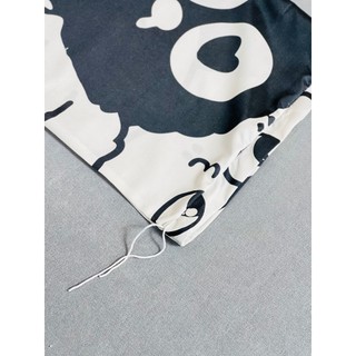 Vỏ gối ôm cotton poly có dây buộc kích thước 35x100cm