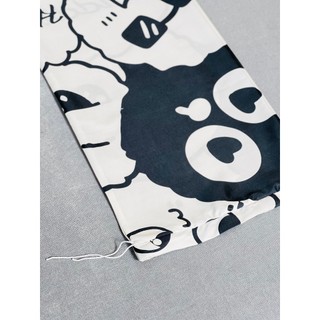 Vỏ gối ôm cotton poly có dây buộc kích thước 35x100cm