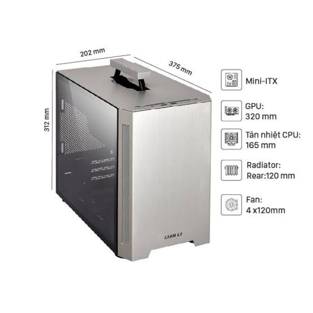 Case Lian li Tu150, Nguồn ITX Seasonic Focus SGX 500w, SuperNova SFX 550 GM, Tản Noctua L9i, L9a, L9