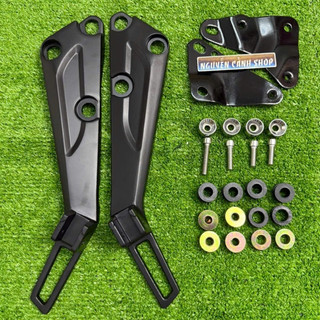 Combo Gác chân Wave 2004 + pát sắt + ốc + cao su đệm