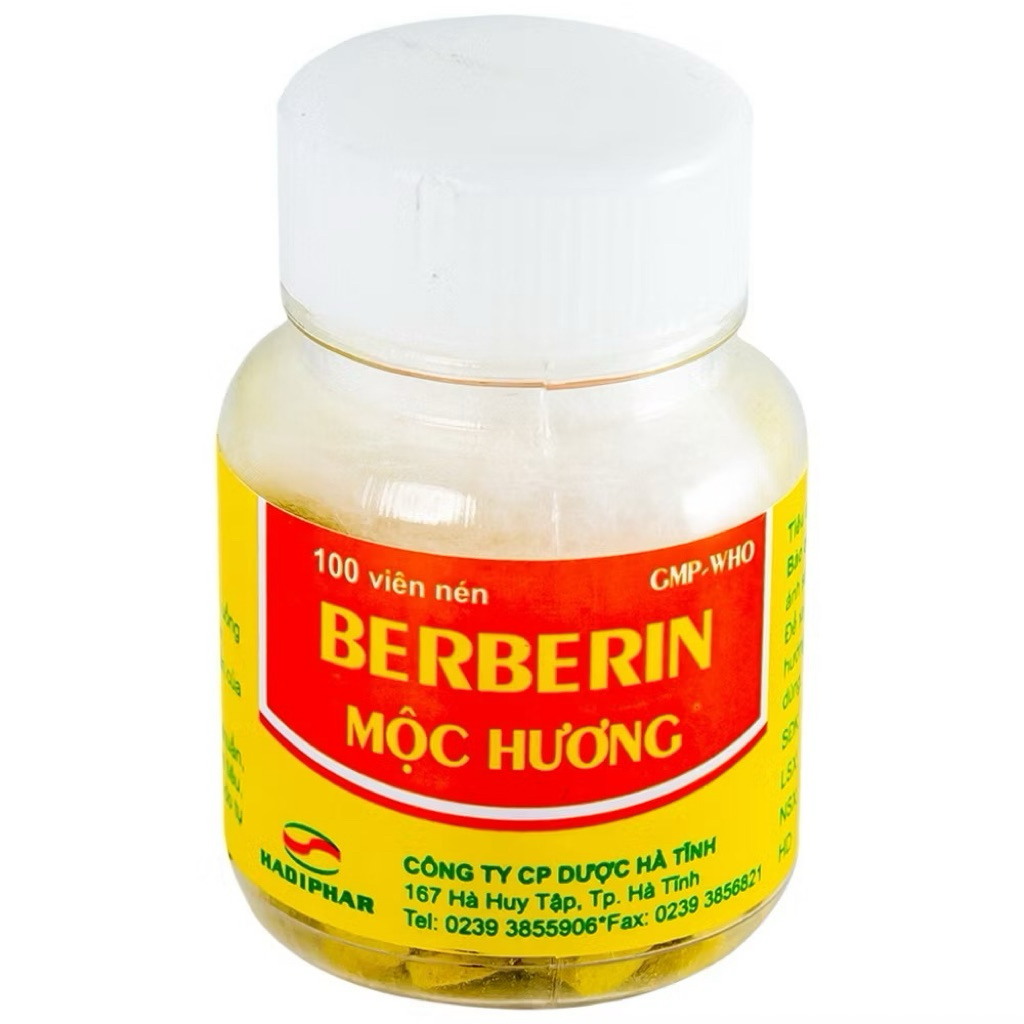 [Hàng Chính Hãng] Berberin Mộ Hương Hadiphar Lọ 100 viên
