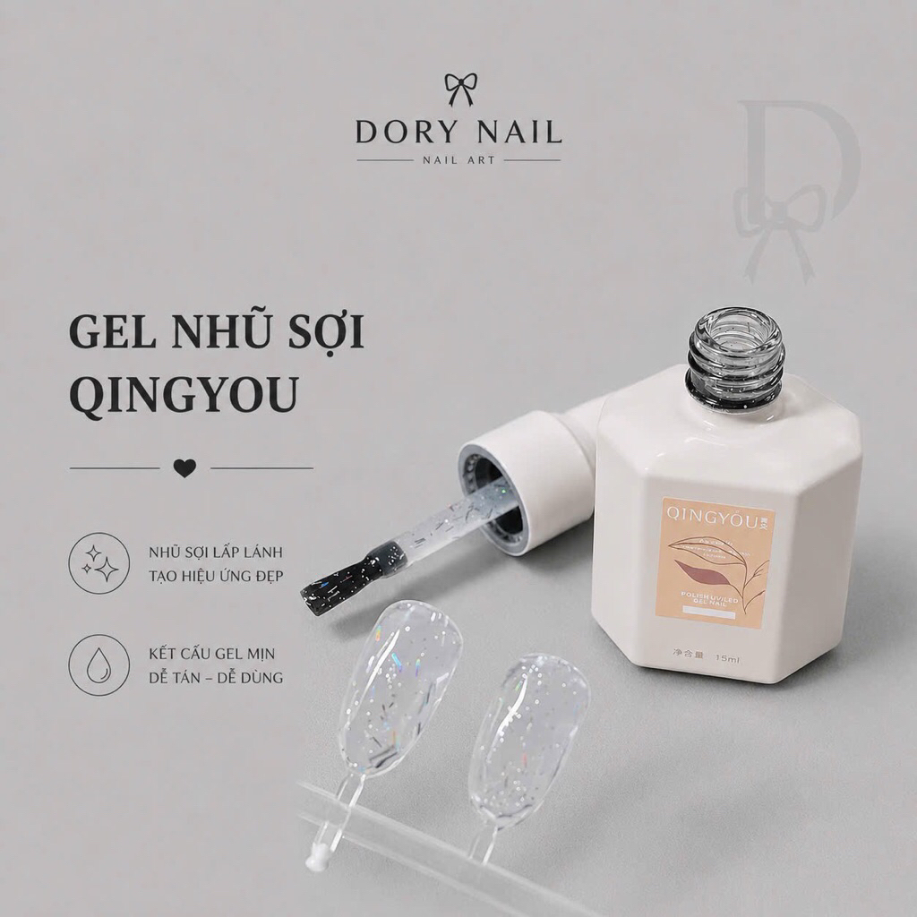 Sơn gel nhũ AB dạng sợi Qingyou