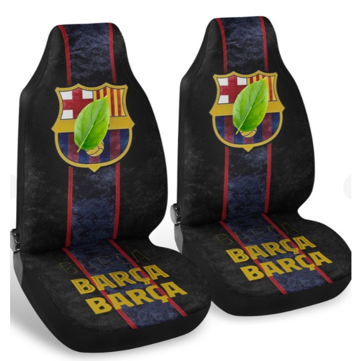 Bộ áo ghế ôtô Digital print Barcelona / barca (bộ 2 ghế trước) /Dùng cho mọi loại ghế thông dụng