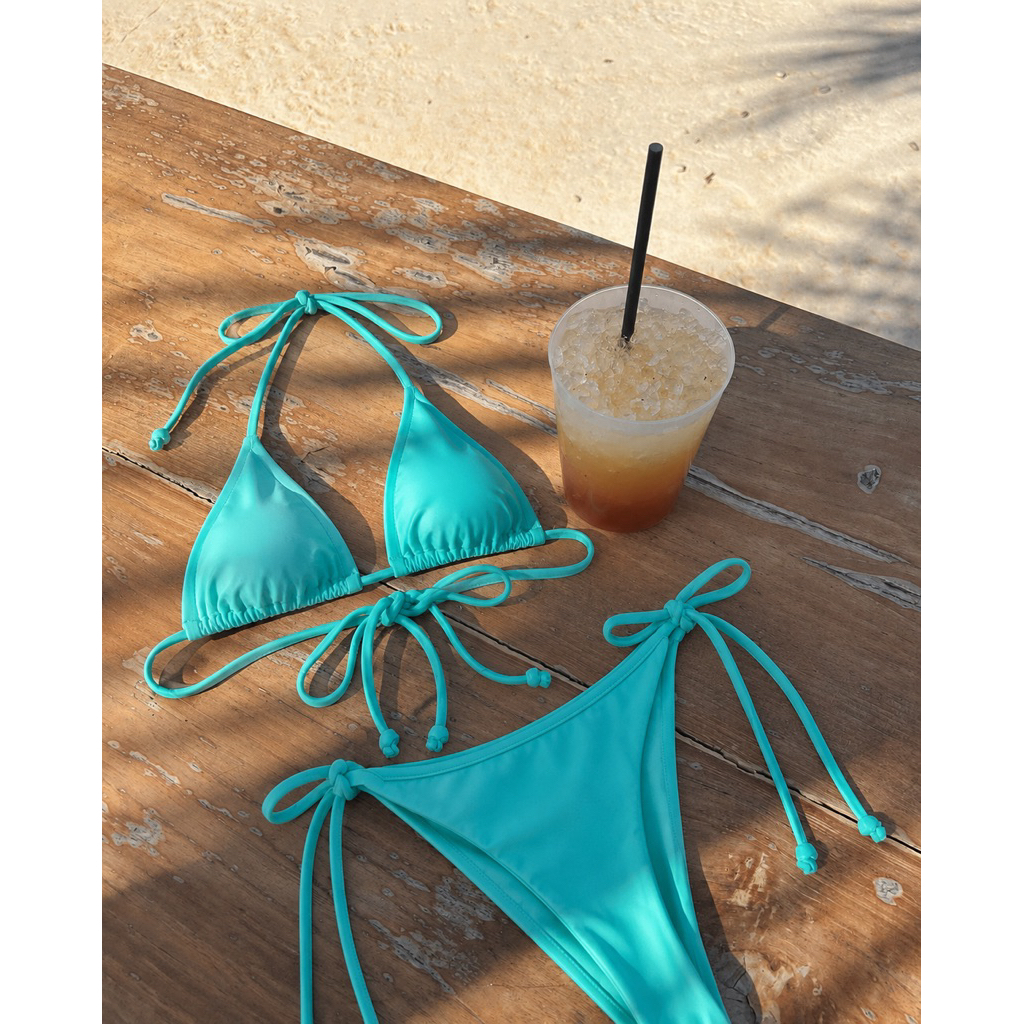 (HOẢ TỐC - SẴN) Bikini Màu Xanh Ngọc Tiffany | BigBuy360 - bigbuy360.vn