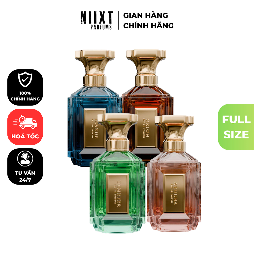 [Chính hãng] Nước hoa Velixir nhiều loại EDP | Demeter | Icarus | Orion | FULL 100ml