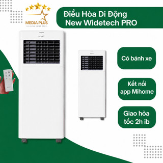 Điều hoà di động thông minh New Widetech, Có điều khiển từ xa, Có bánh xe, Kết nối app điện thoại