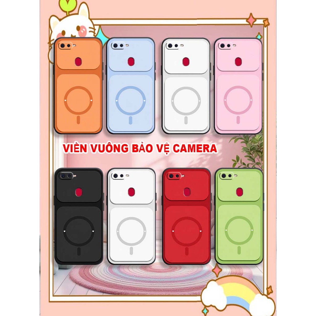 Ốp Lưng điện thoại Oppo F5 / F5 Youth / F7 TPU viền vuông in hình vòng tròn LUCKY-MONKEYY STORE
