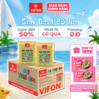 Thùng 200 gói snack mì trẻ em vifon 15g giòn tan vị ngon tuổi thơ