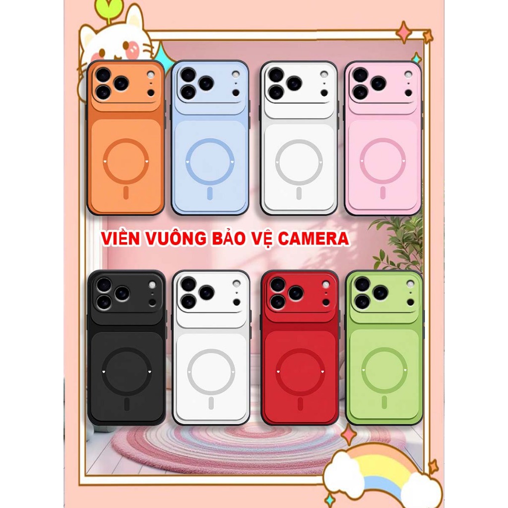 Ốp Lưng điện thoại IP IP 17 / IP 17 AIR / IP 17 PRO / IP 17 PRO MAX TPU viền vuông in hình vòng tròn