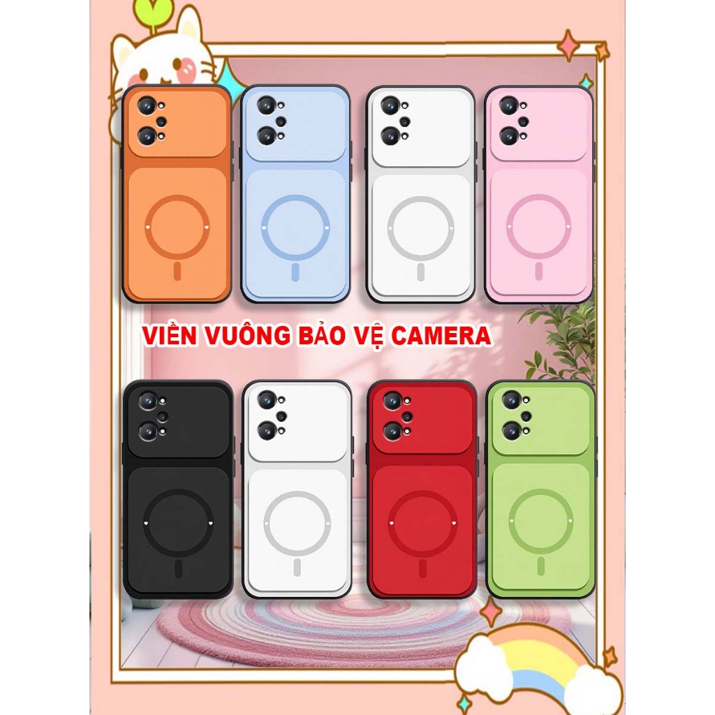 Ốp Lưng điện thoại Realme GT Neo 2 / GT 2 5G / Q5 Pro TPU viền vuông in hình vòng tròn LUCKY-MONKEYY