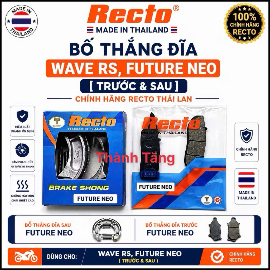 Bố thắng đĩa wave rs,future neo (trước & sau)