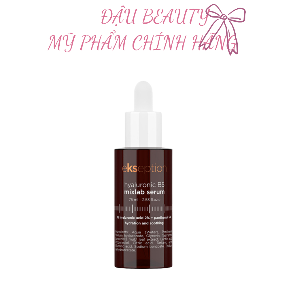 Serum Ekseption Hyaluronic B5, HA + 5% B5 dưỡng ẩm phục hồi da