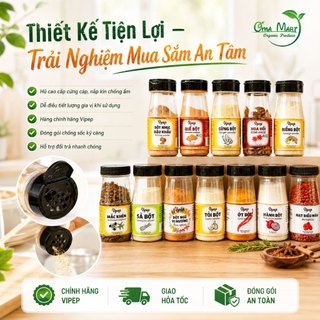 Gia vị Vipep (bột hành, tỏi, sả, gừng...) cho bé từ 6 tháng và cả gia đình