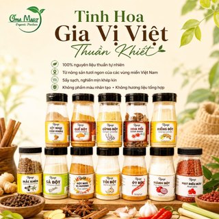 Gia vị Vipep (bột hành, tỏi, sả, gừng...) cho bé từ 6 tháng và cả gia đình