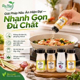 Gia vị Vipep (bột hành, tỏi, sả, gừng...) cho bé từ 6 tháng và cả gia đình
