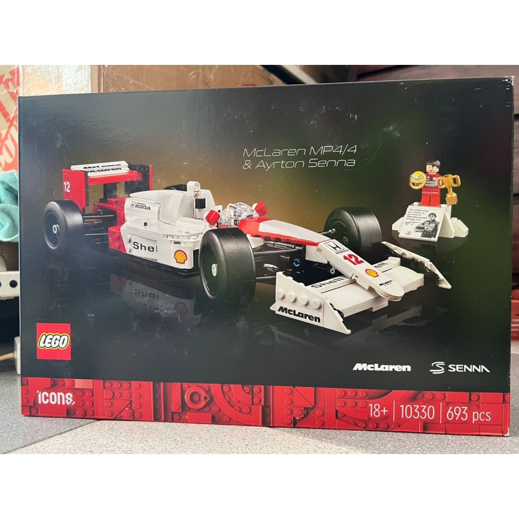 Mô hình xe 10330 - Lego - McLaren MP4/4 & Ayrton Senna [CHÍNH HÃNG]