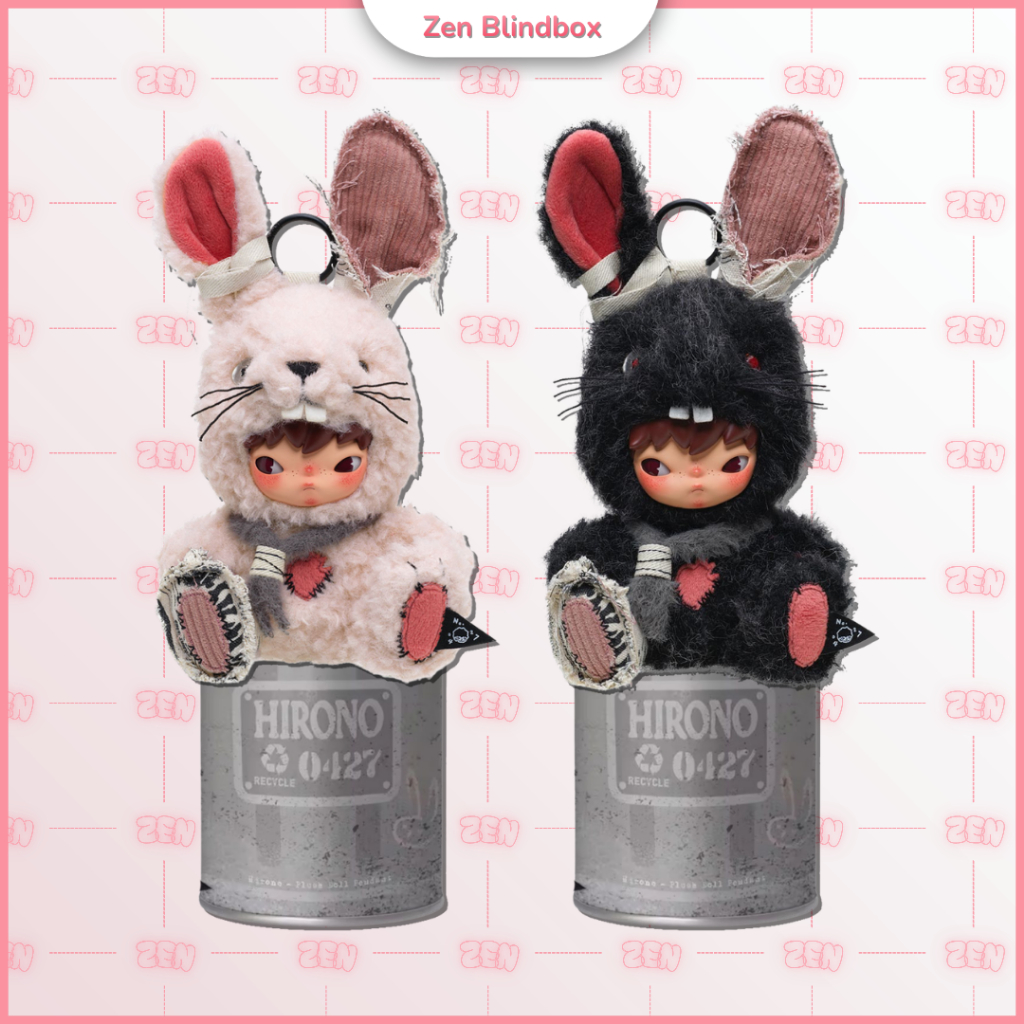 [CHÍNH HÃNG] Blindbox Hirono Little Hare Series Móc Khóa Gấu Bông Hirono Thùng