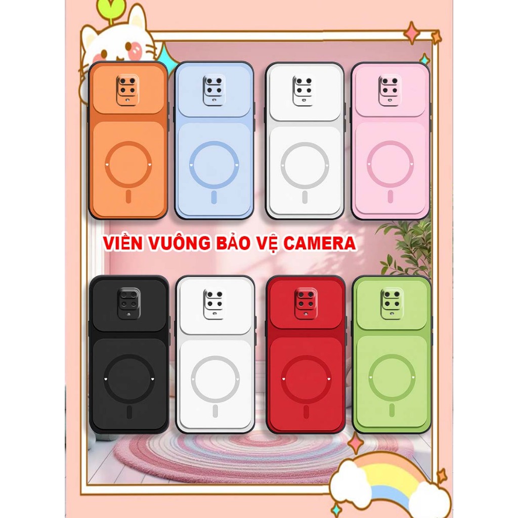 Ốp Lưng điện thoại Xiaomi Redmi NOTE 9 / 9S / 9 Pro TPU viền vuông in hình vòng tròn LUCKY-MONKEYY S