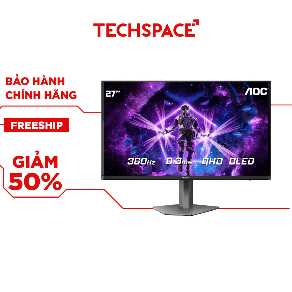 Màn hình AOC AGON PRO AG276QSD/79 27inch QHD OLED 360Hz - Hàng Bảo Hành Chính Hãng 36 Tháng