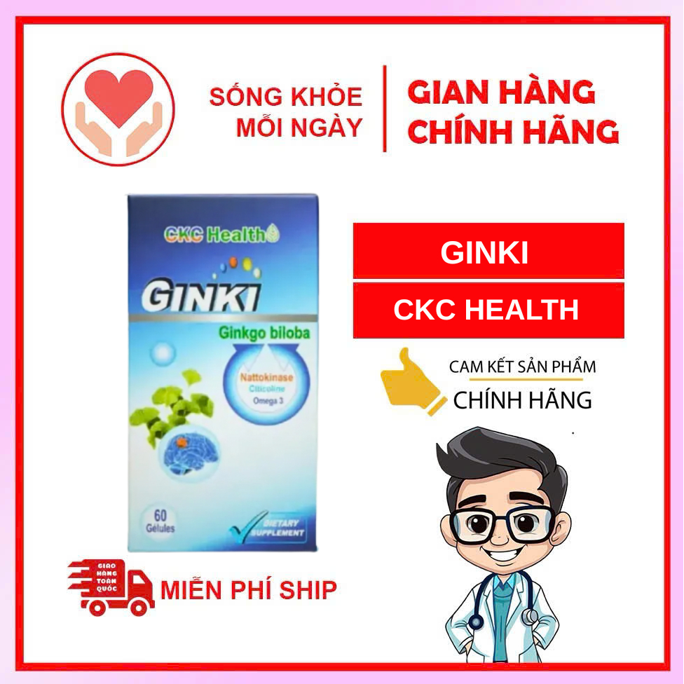 Viên uống bổ não Ginki CKC Health  PHÁP