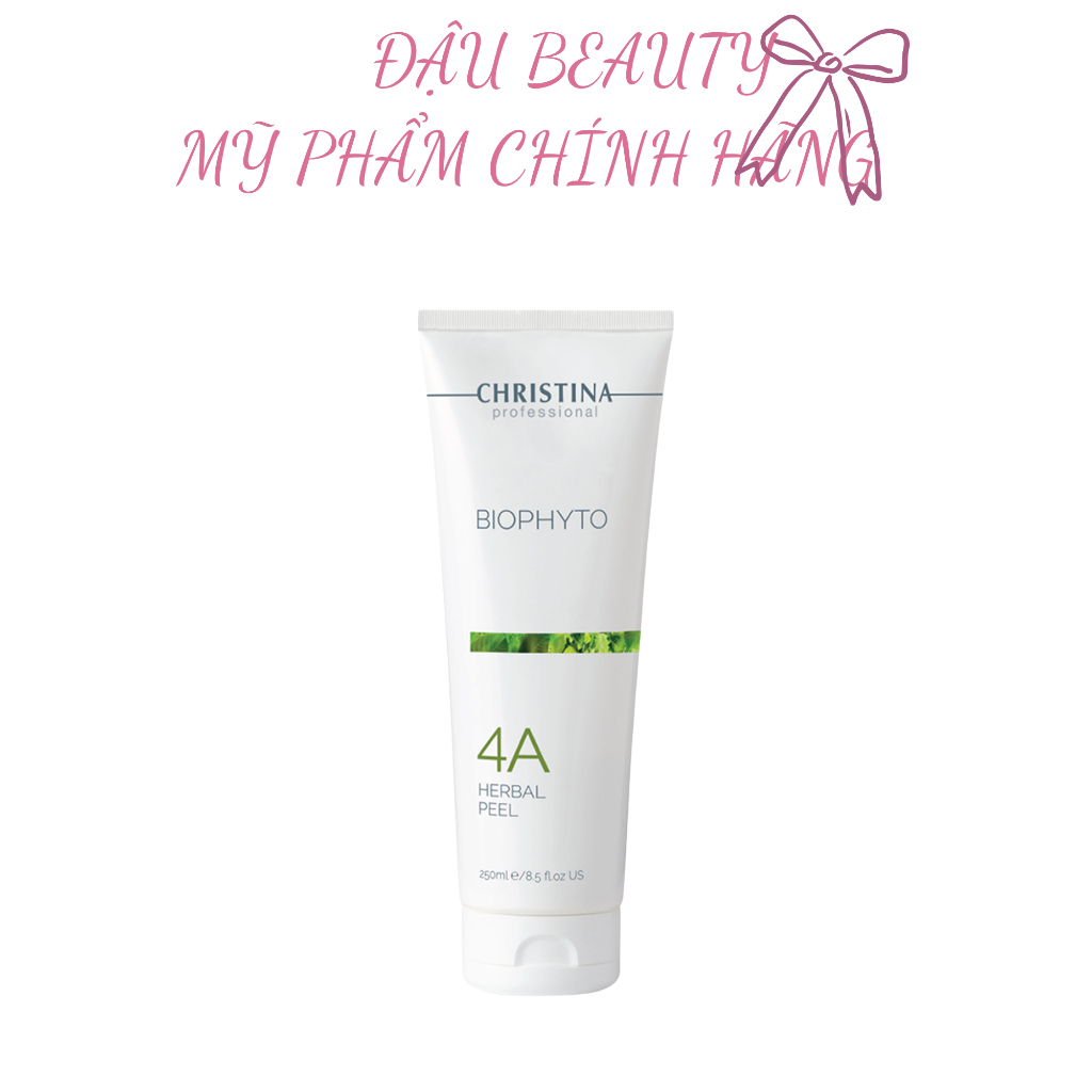 Mask tẩy da chết sạch sâu peel da loại bỏ mụn cám đầu đen Christina herbal peel 4A mask