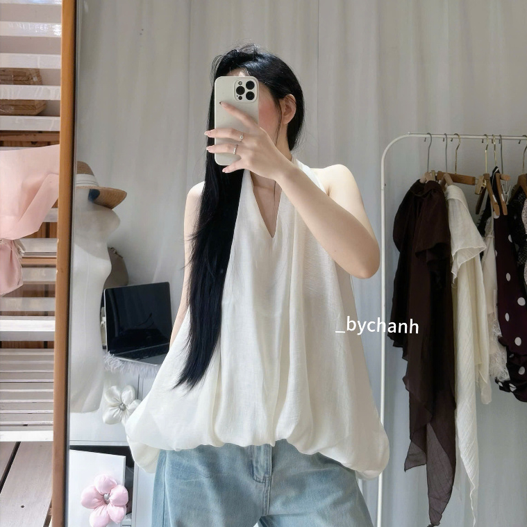 𝐛𝐲𝐂𝐡𝐚𝐧𝐡 - Áo Yếm Voan Tơ