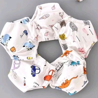 (5 Quần) Quần bỏ bỉm Tã Vải Hoạ Tiết Cotton cho bé trai bé gái size từ 3-22kg