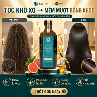 Tinh dầu dưỡng tóc AILISE 100ml oil Serum phục hồi dưỡng tóc uốn, nhuộm, siêu mượt