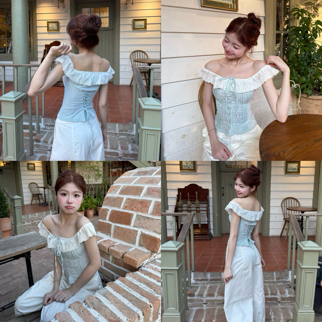 Áo Trễ Vai Nữ Thiết Kế Babydoll Dễ Phối Đồ