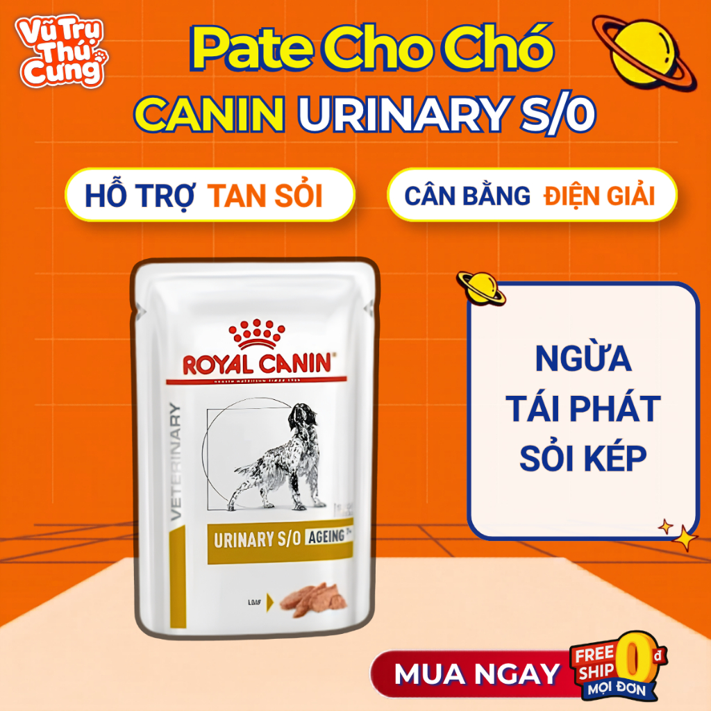 Pate Cho Chó Royal Canin Urinary S/O Hỗ Trợ Sỏi Thận
