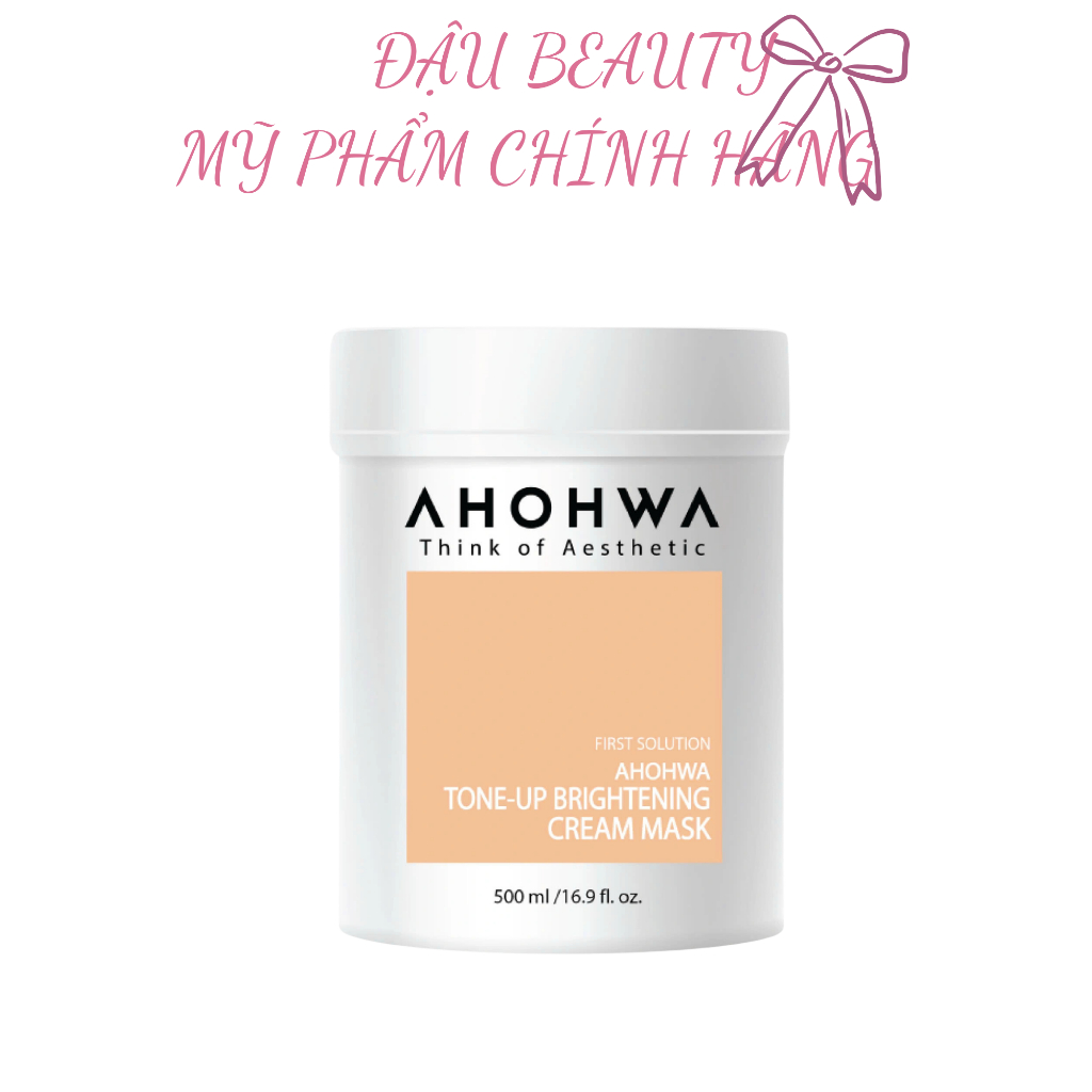 Gói Mặt Nạ Ủ Trắng Dạng Kem AHOHWA Tone-Up Brightening Cream Mask 20G
