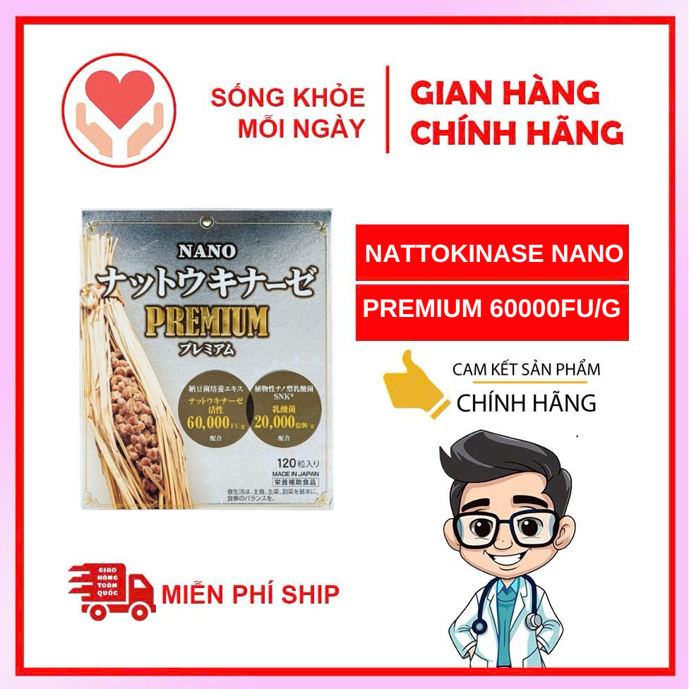 Viên uống Nano Nattokinase Premium 60000FU 120 viên