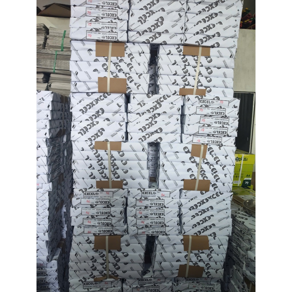1 thùng/ 5 Rame Giấy Exel A 4 70g (400 tờ)