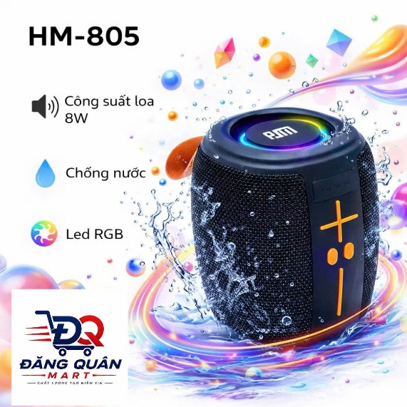 Loa bluetooth HM-805 / HM 831 / HM-837 / HM-864 / HM-867 Phiên Bản 2026 Có TWS Kết Nối 2 Loa Làm 1,K