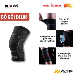 Bó gối bảo vệ khớp aonijie e4108 cao cấp bó gối cố định đầu gối đàn hồi silicon minori store