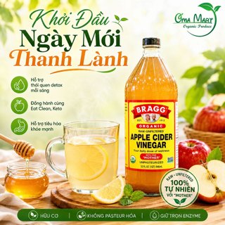 Giấm Táo Hữu Cơ Bragg - Hàng Mỹ