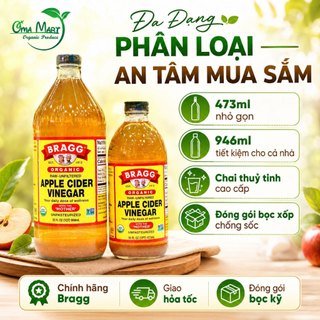 Giấm Táo Hữu Cơ Bragg - Hàng Mỹ