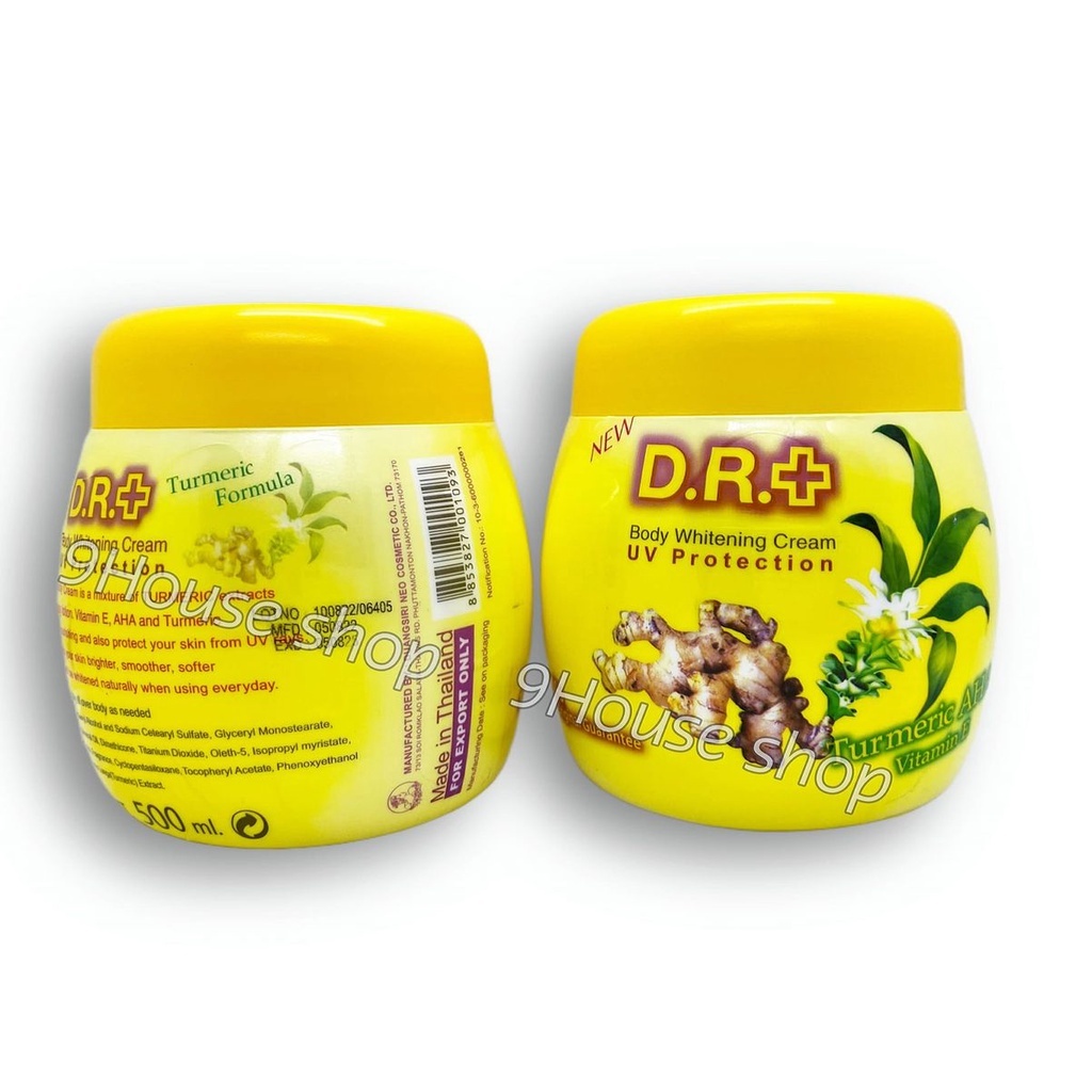 (Q1) 01 Kem Dưỡng Kích Trắng Da Chống Nắng D.R.+ Body Whitening Cream UV Protection Tinh Chất Nghệ T