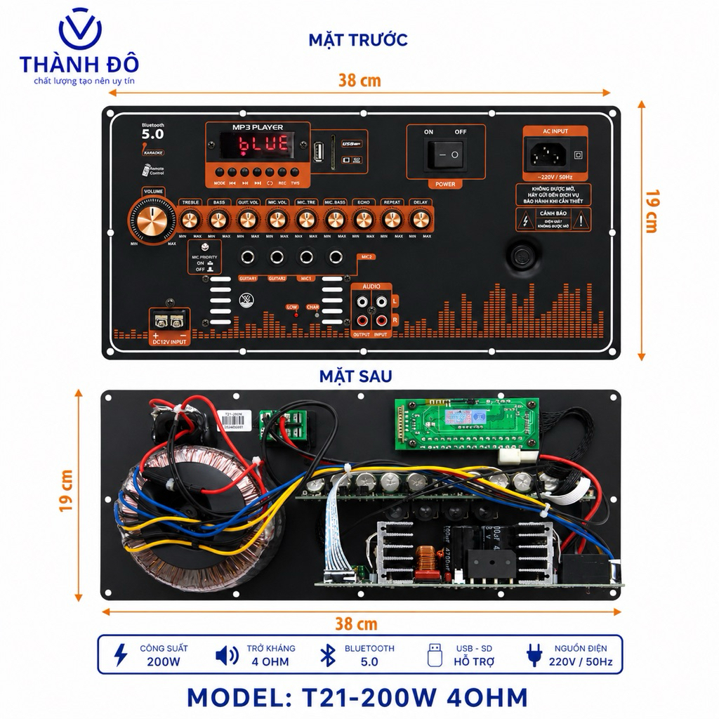 sản phẩm bo mạch T21-200w