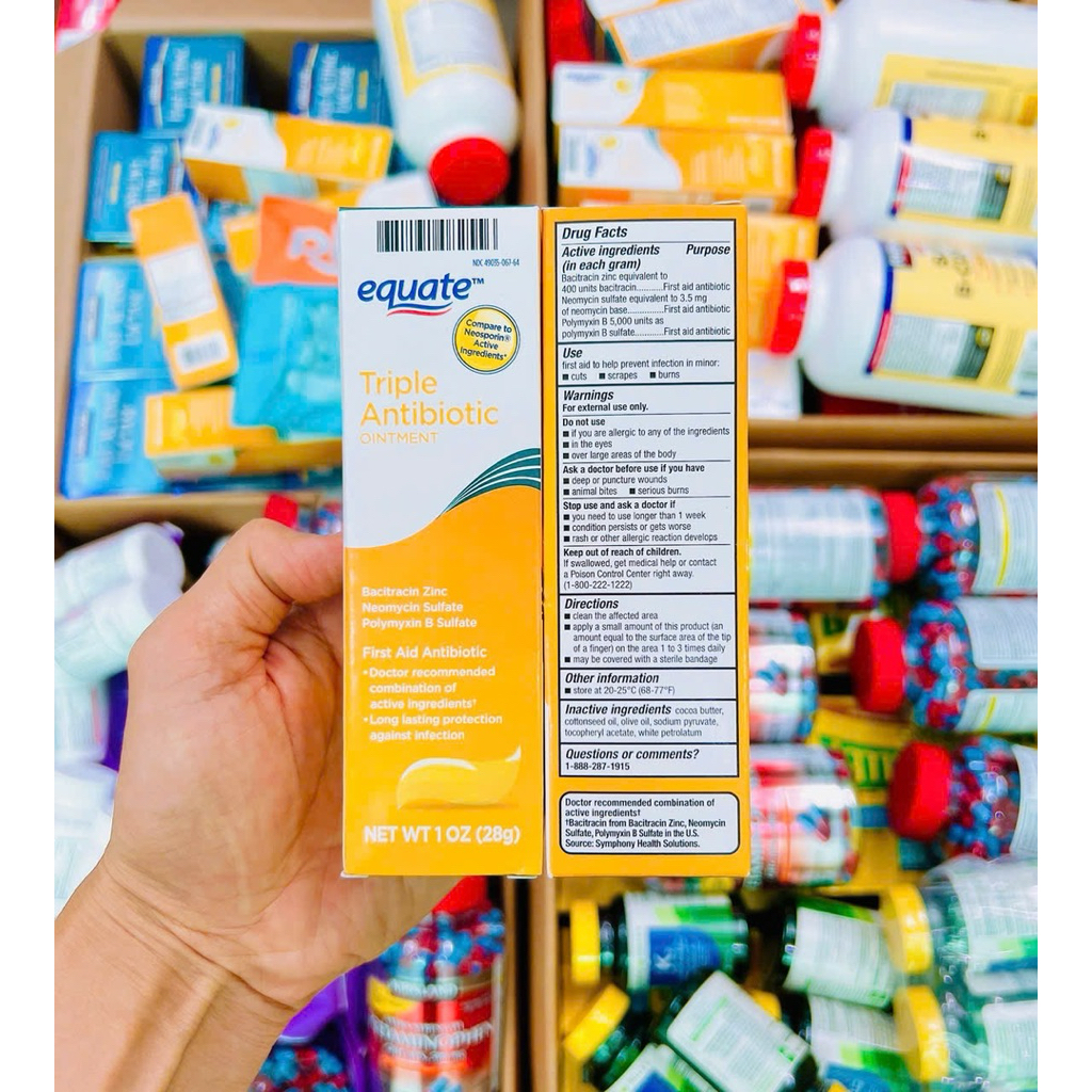 KEm  Equate Triple Antibiotic Ointment 28g