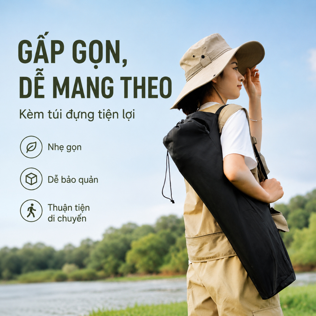 Ghế Camping Gấp Gọn có thể gập lại ngoài trời có thể điều chỉnh độ cao Ghế mặt trăng di động Tải trọng 300kg Câu cá | BigBuy360 - bigbuy360.vn