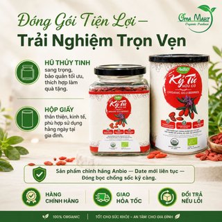 Kỷ Tử Đỏ Hữu Cơ ANBIO 200g - Hạt To Cho Mẹ Bầu, Trà Dưỡng Nhan, Pha Trà