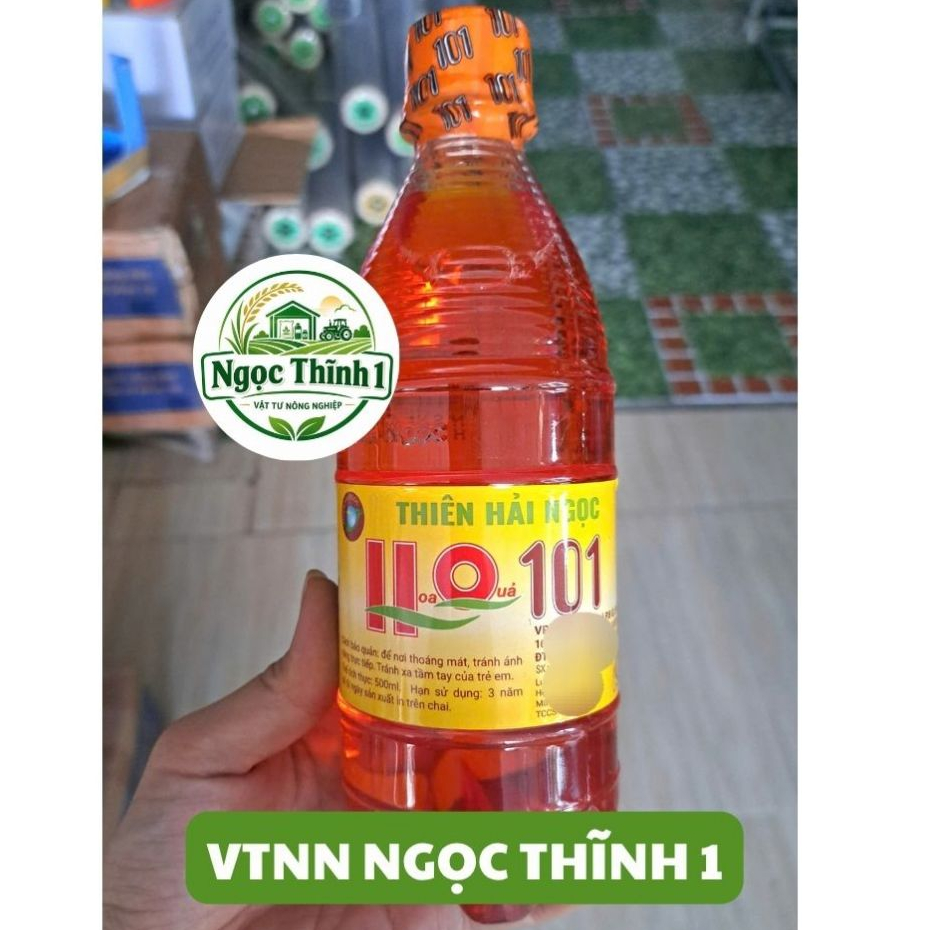 Phân Bón Lá Thiên Hải Ngọc HQ 101 (Chai 500ml) - Xử lý ra hoa, tăng kích thước, chất lượng nông sản