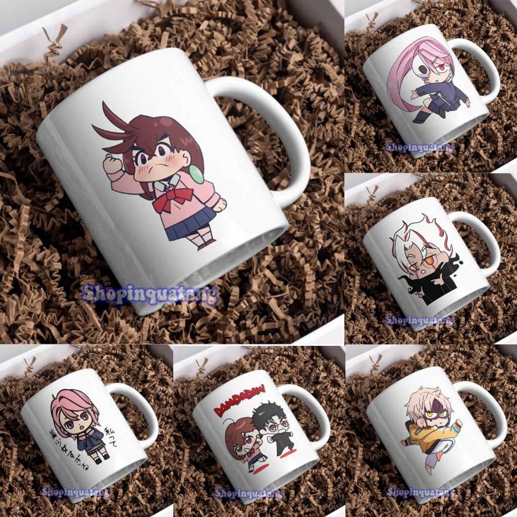 Cốc sứ ly sứ in hình dandadan Adachi Mika Aja Ayase Momo Ayase Seiko