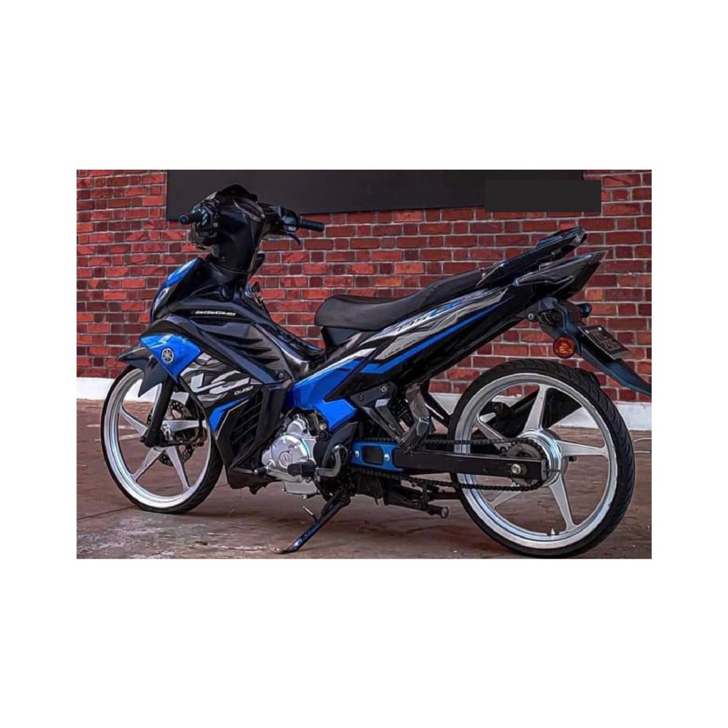 tem rời dán xe ex 135 decal tem xe ex 135 màu xanh đen-in decal 3 lớp